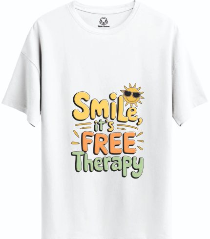 Kişiye Özel Baskılı Free Therapy Tasarımlı Tişört