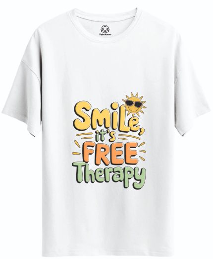 Kişiye Özel Baskılı Free Therapy Tasarımlı Tişört