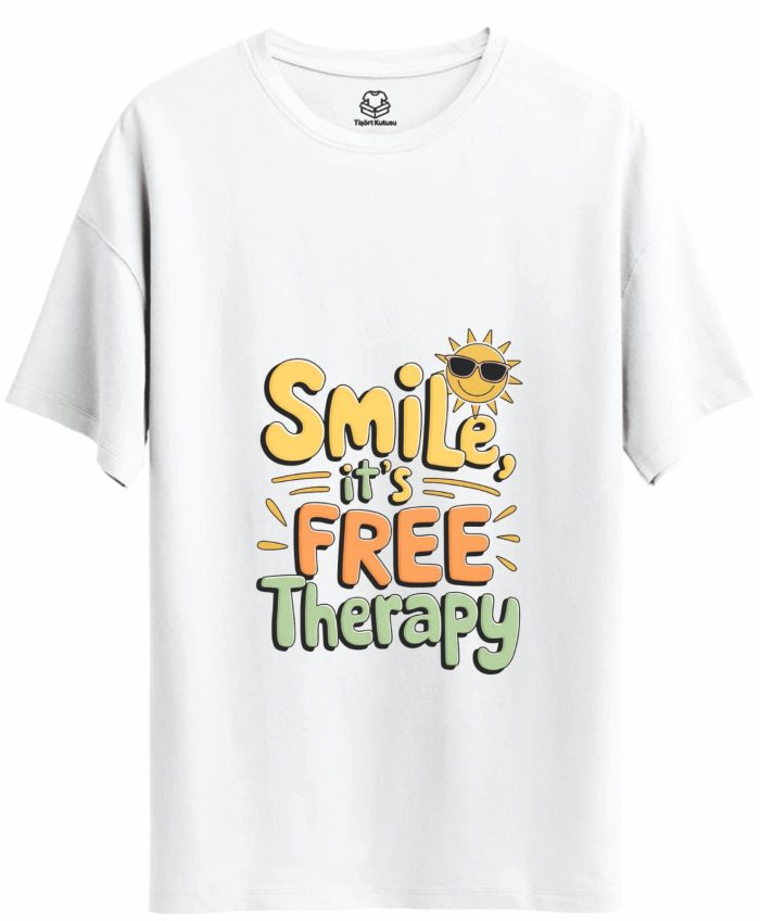 Kişiye Özel Baskılı Free Therapy Tasarımlı Tişört