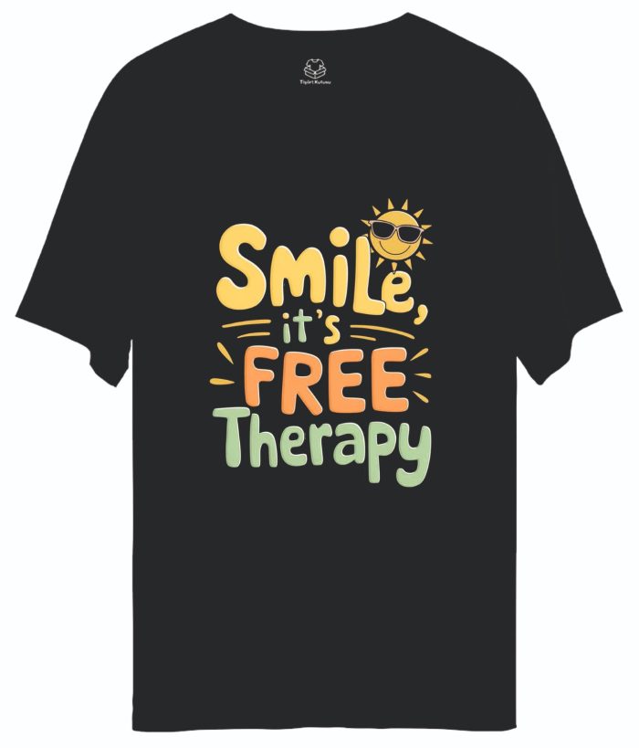Kişiye Özel Baskılı Free Therapy Tasarımlı Tişört