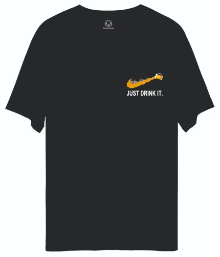 JUST DRINK IT BASKI OVERSİZE UNİSEX T-SHİRT